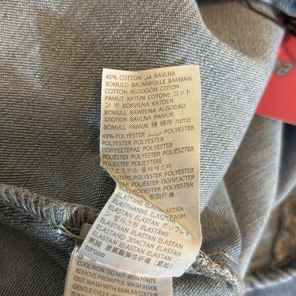 NEW EDIKTED small denim blue jeans flare - Picture 5 of 5